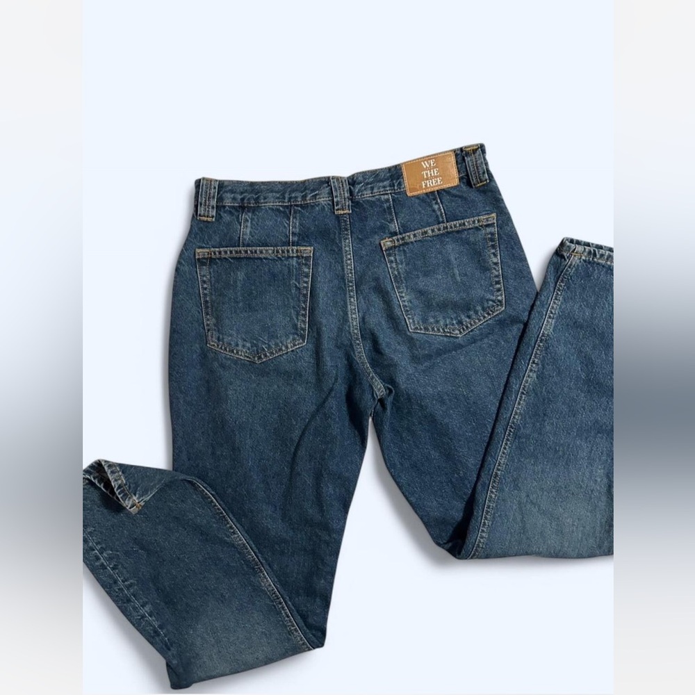 We The Free Blue Straight Leg Jeans —Curvy